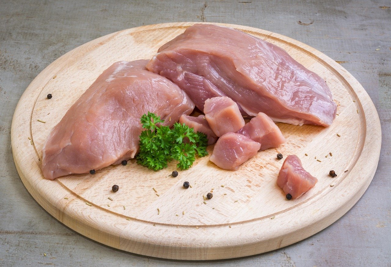 pork, meat, raw, butcher, steak, red, sirloin, fresh, barbecue, slice, nature, preparation, chop, diet, butchery, pieces, dinner, cutting, fillet, sliced, bbq, loin, food, ingredients, animal, edible, portion